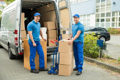 Organised moving checklist and packed boxes for Ilford removals