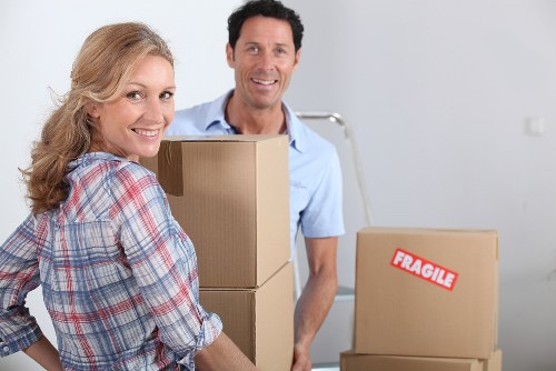 Organised house removals service in Ilford with moving day setup